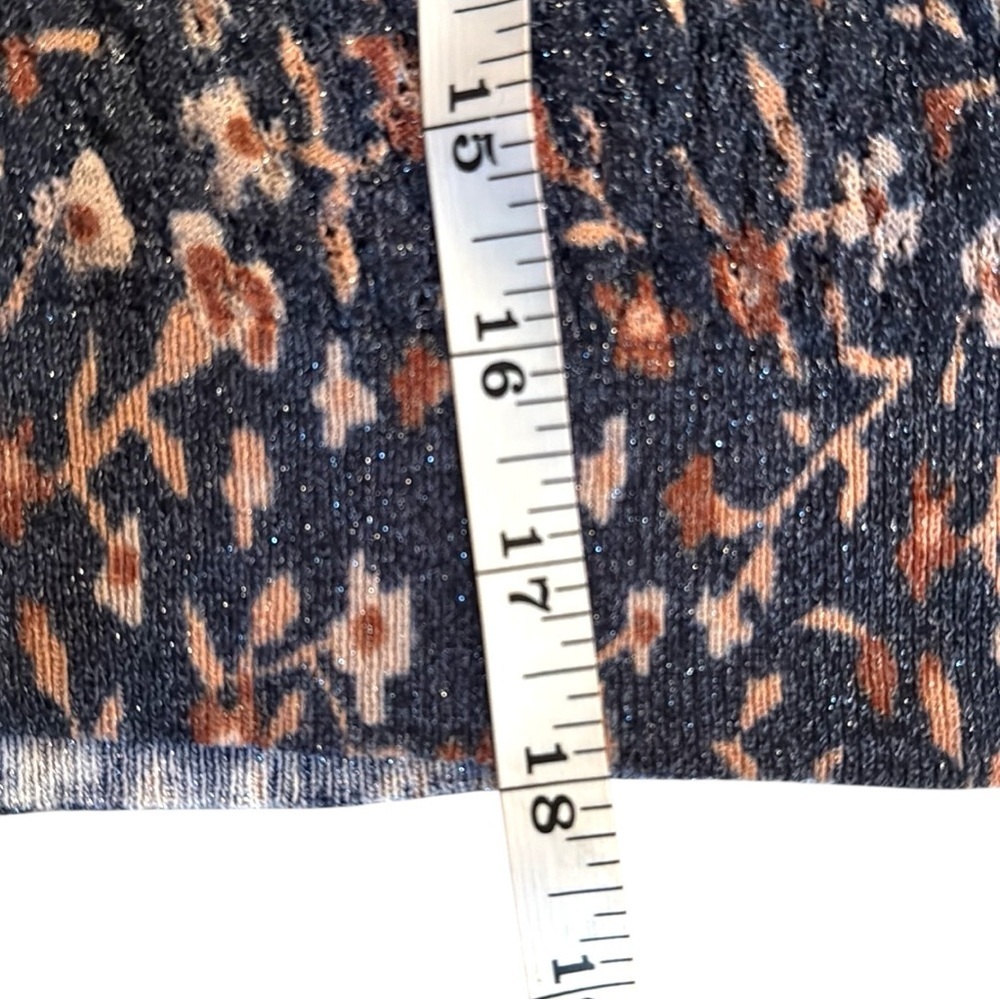 Zara Floral Cowl Neck Sweater - Black and Brown - Picture 10 of 13